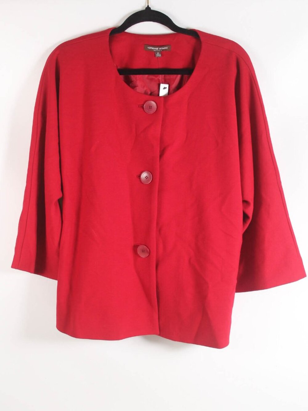 Adrienne Vittadini Blazer Jacket 2X NWT Spiced Chili Red